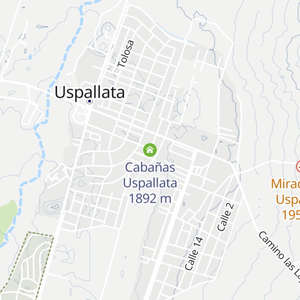 Map of Cabañas Uspallata