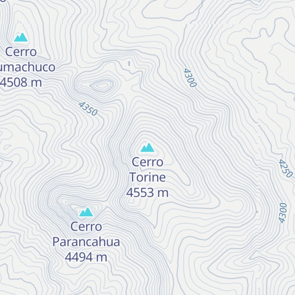 Map of Cerro Torine