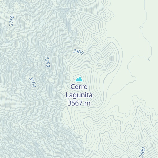 Map of Cerro Lagunita