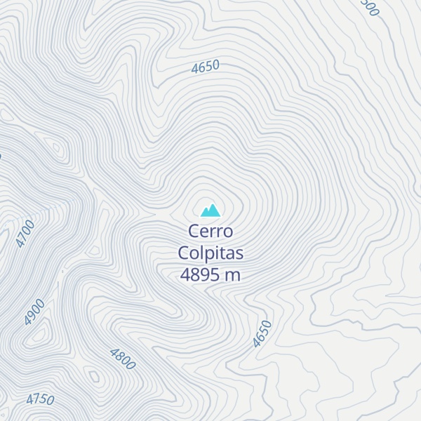 Map of Cerro Colpitas