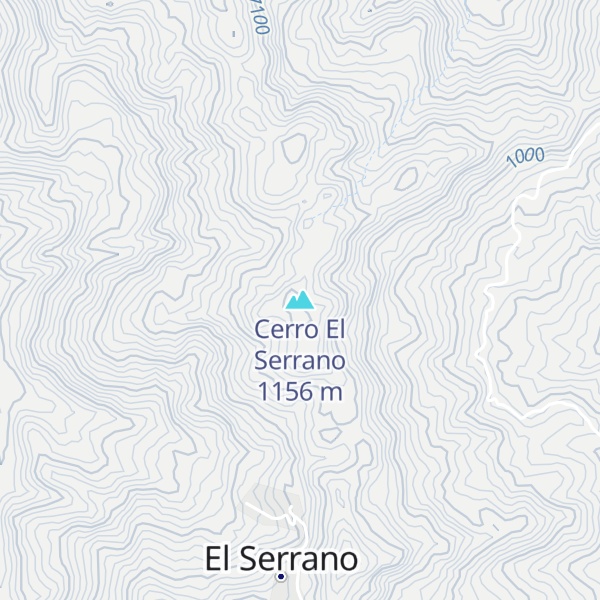 Map of Cerro El Serrano