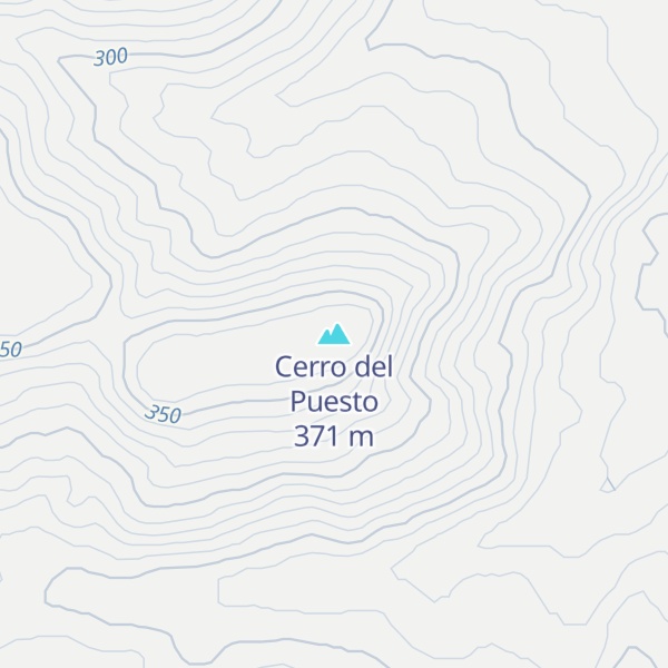 Map of Cerro del Puesto