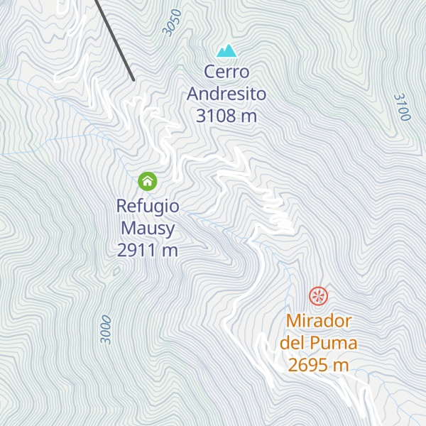 Map of Refugio San Bernardo