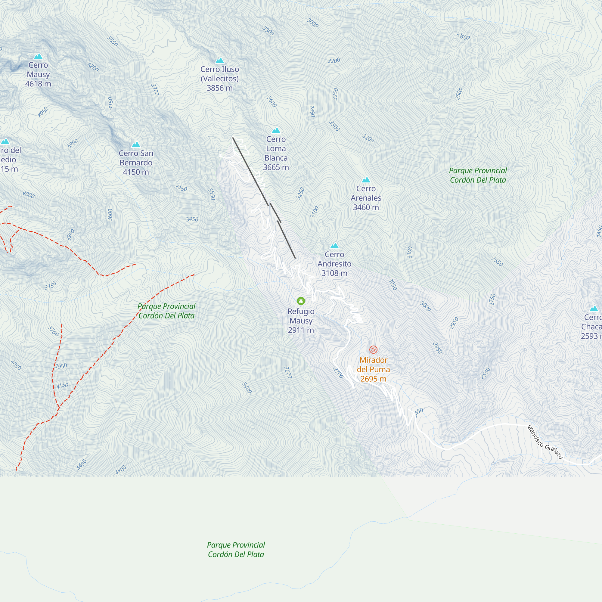 Refugio Mausy map