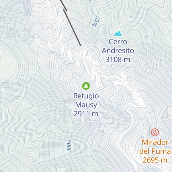 Map of Refugio Mausy