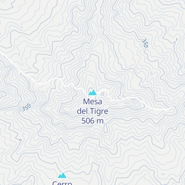Map of Mesa del Tigre