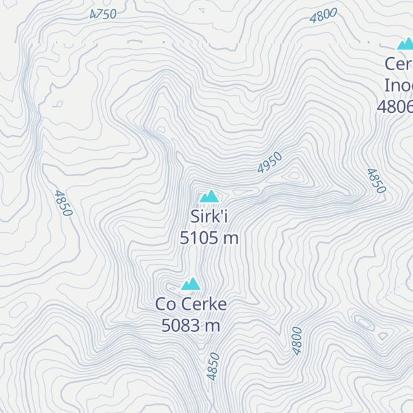 Map of Cerro Anatano