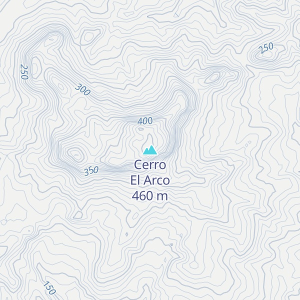 Map of Cerro El Arco