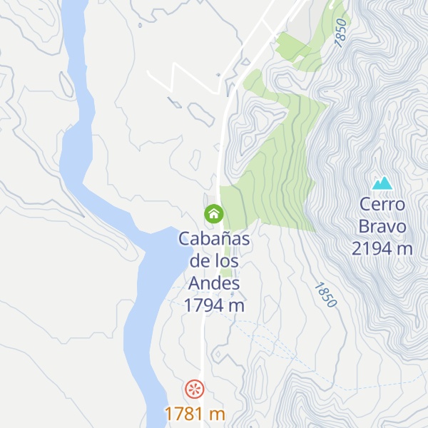 Map of Cabañas de los Andes