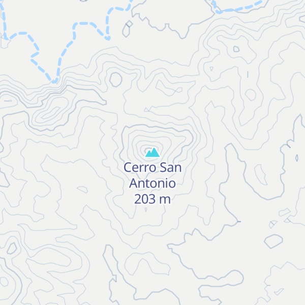 Map of Cerro San Antonio
