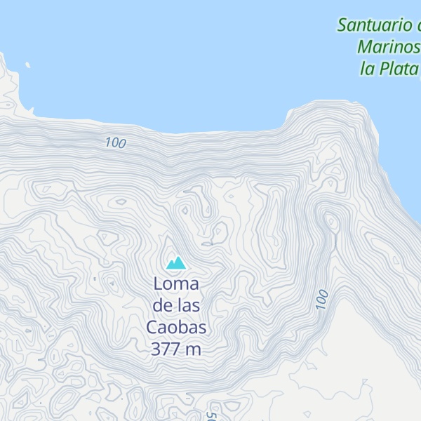 Map of Loma Las Caobas
