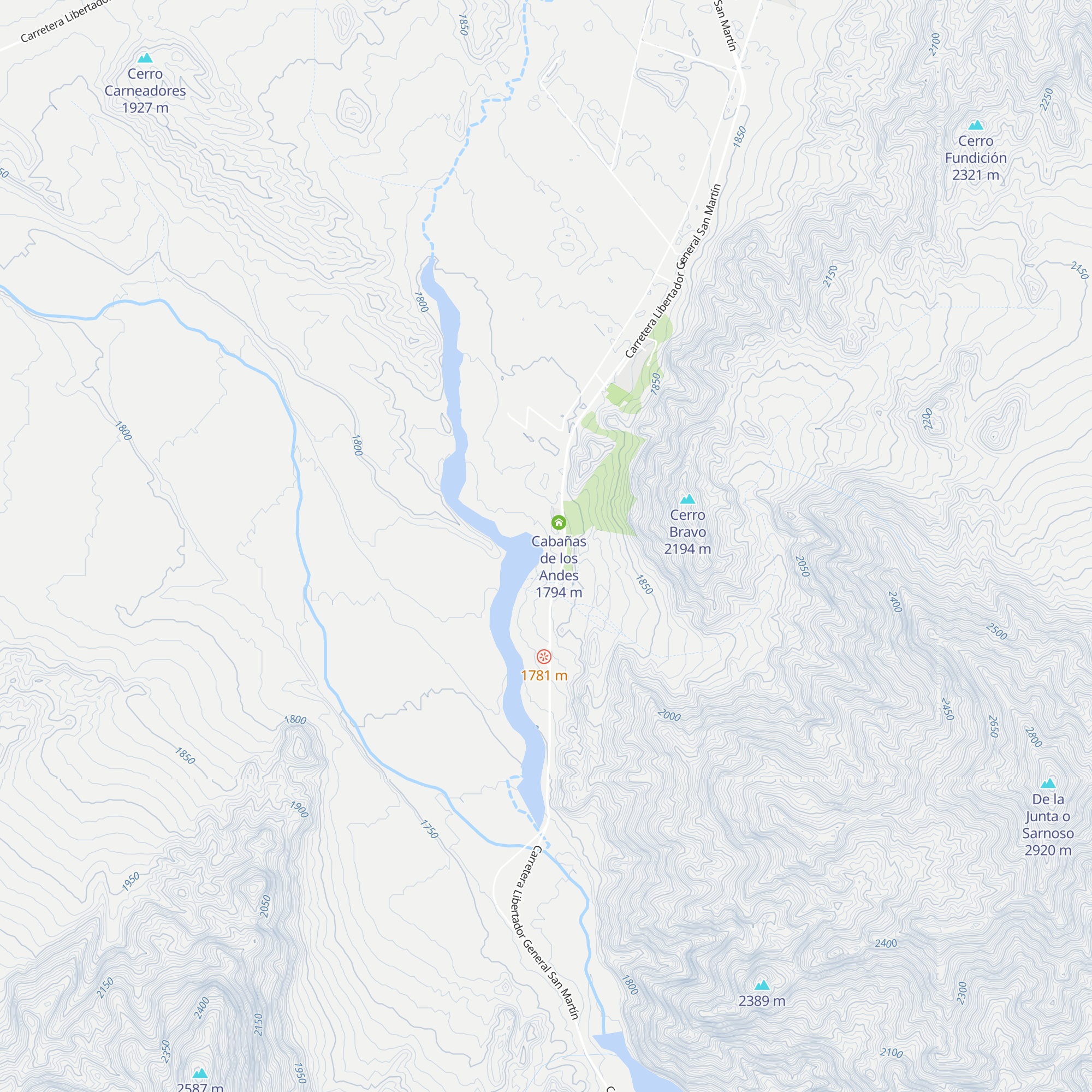 Cabaña Lumen map