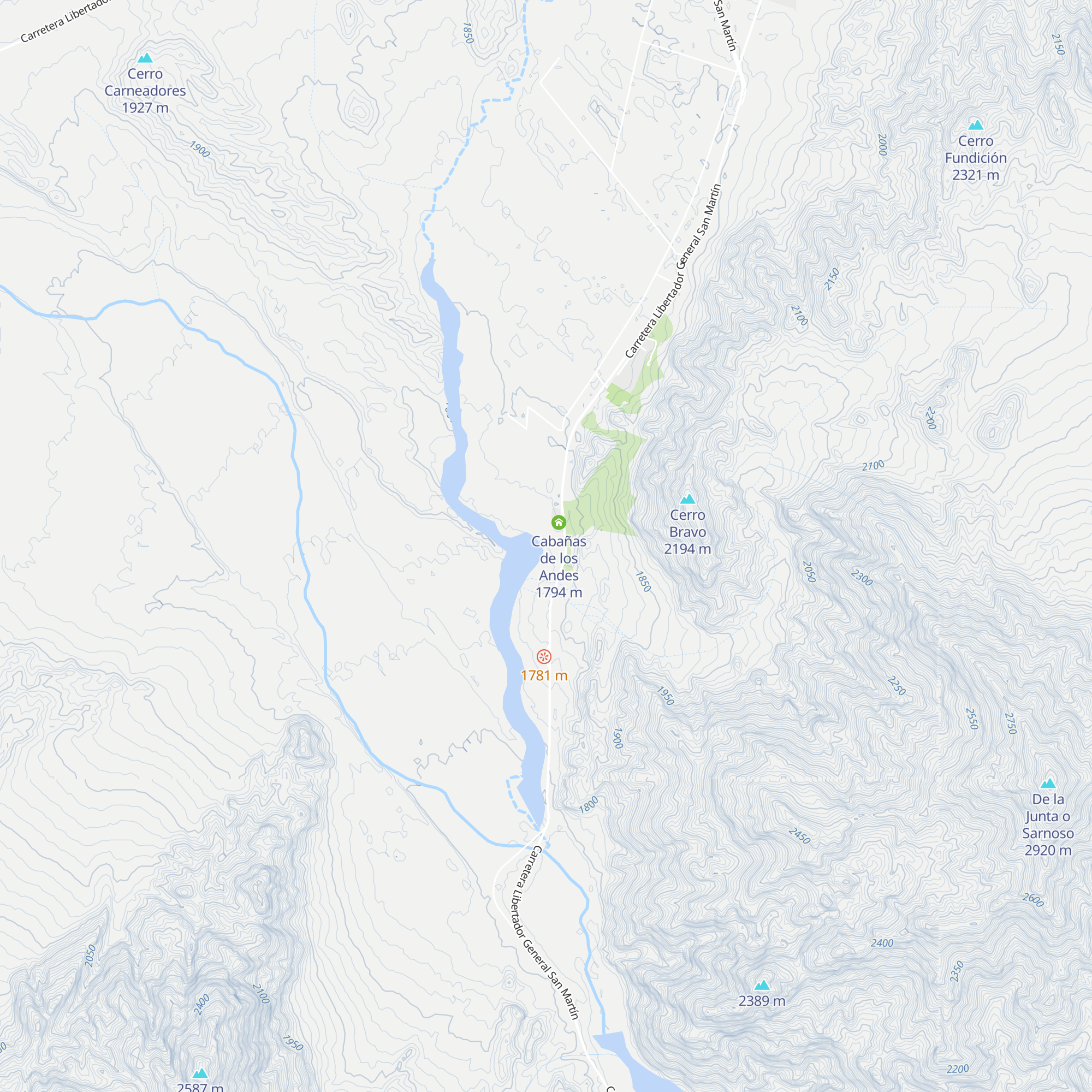 Cabaña Lumen map