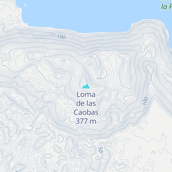 Map of Loma de las Caobas