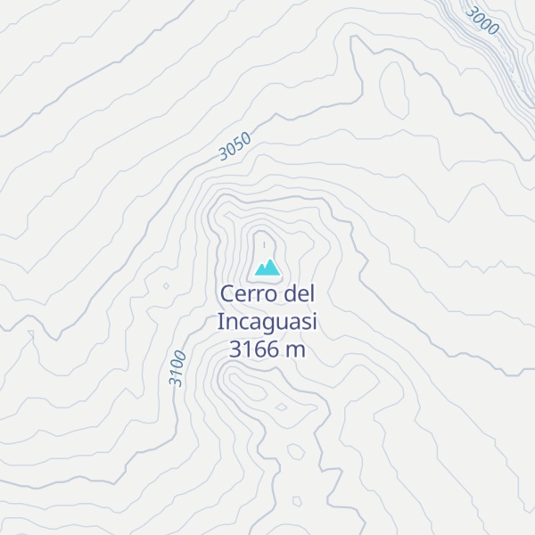 Map of Cerro del Incaguasi
