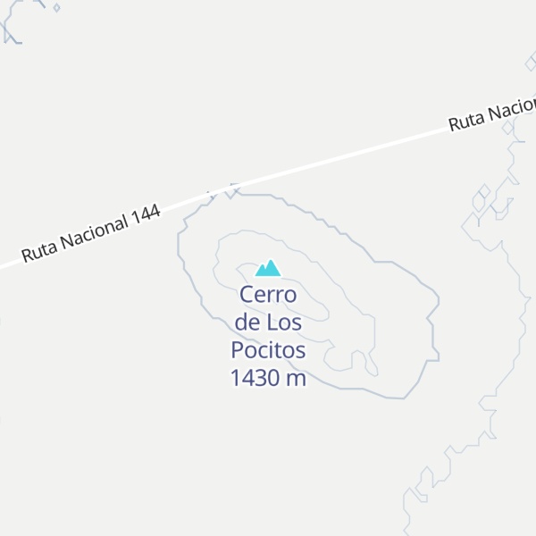 Map of Cerro de Los Pocitos
