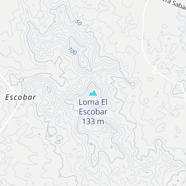 Map of Loma El Escobar