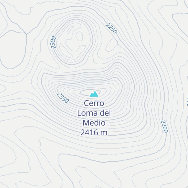 Map of Cerro Loma del Medio