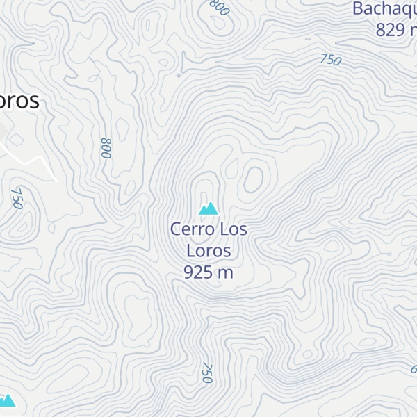 Map of Cerro Los Loros