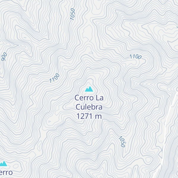 Map of Cerro La Culebra