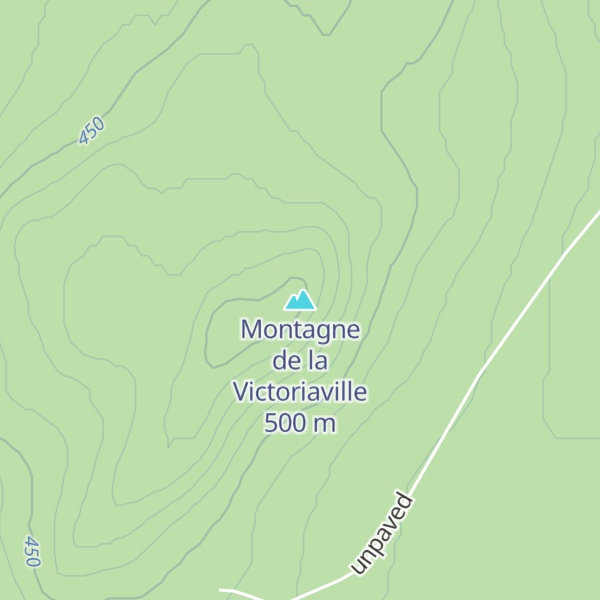 Map of Montagne de la Victoriaville