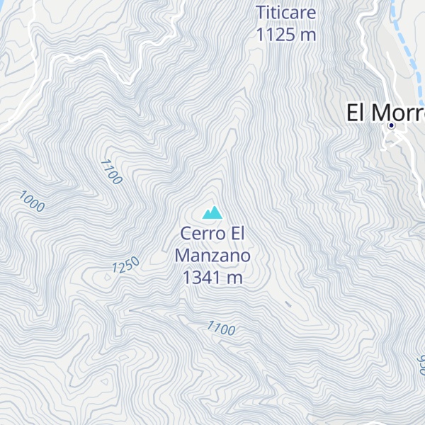 Map of Cerro El Manzano