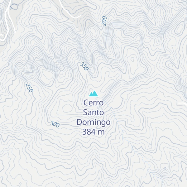 Map of Cerro Santo Domingo