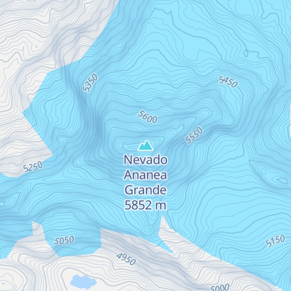 Map of Nevado Ananea Grande