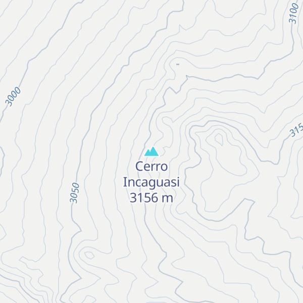 Map of Cerro Incaguasi