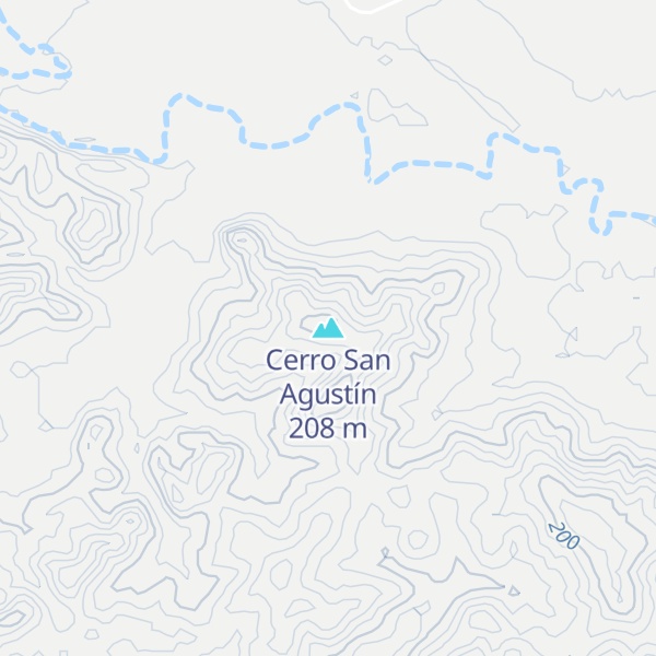 Map of Cerro San Agustín
