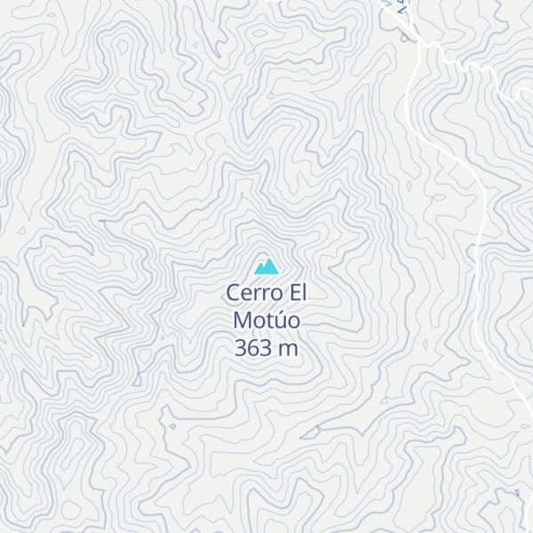 Map of Cerro El Motúo