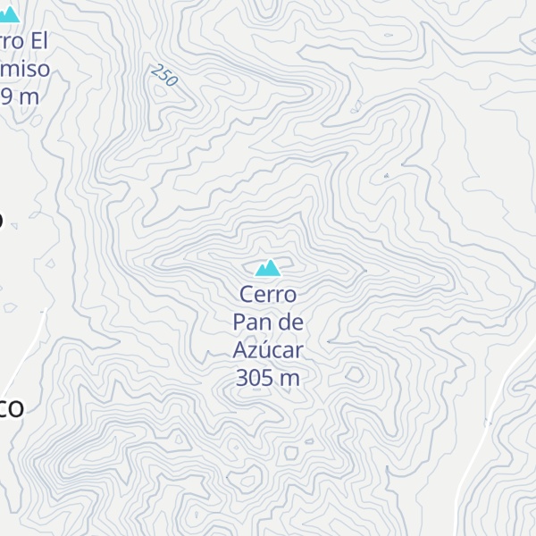 Map of Cerro Pan de Azúcar