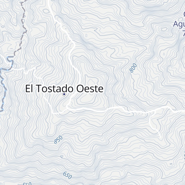 Map of Cerro El Tostado