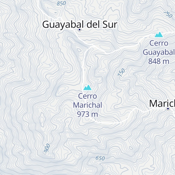 Map of Cerro Marichal
