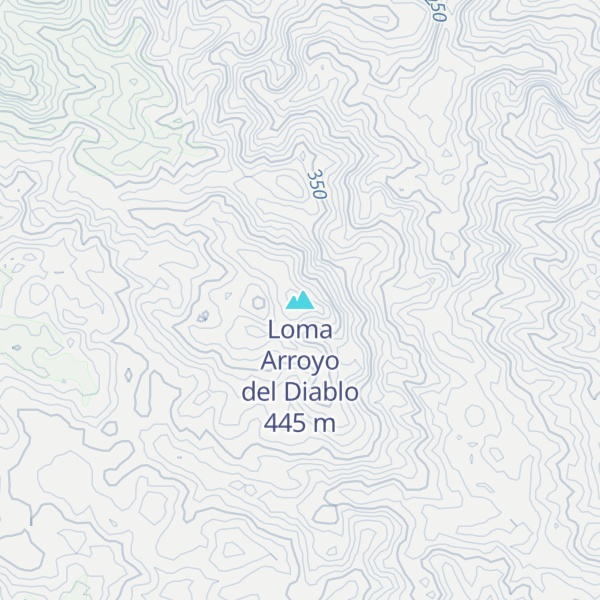 Map of Loma Arroyo del Diablo