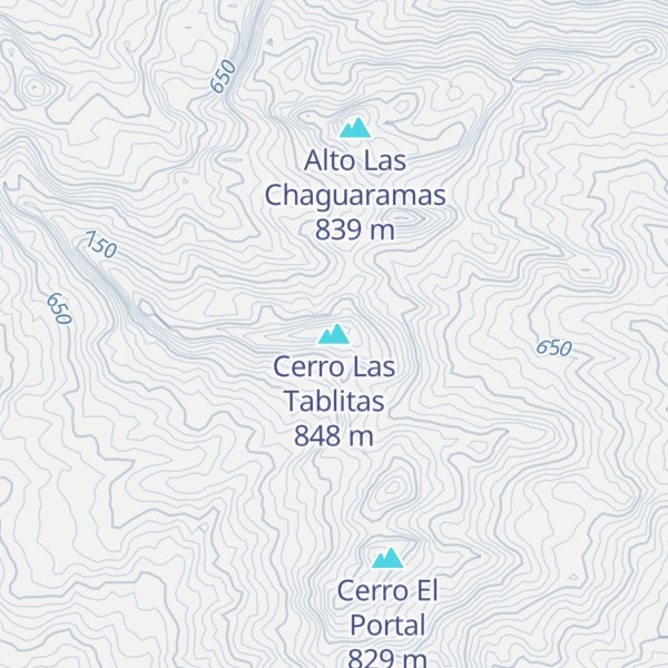 Map of Cerro Las Tablitas