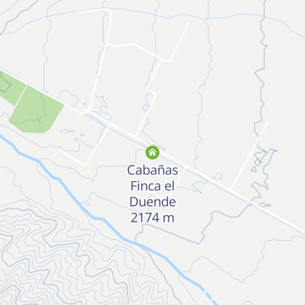Map of Cabañas Finca el Duende