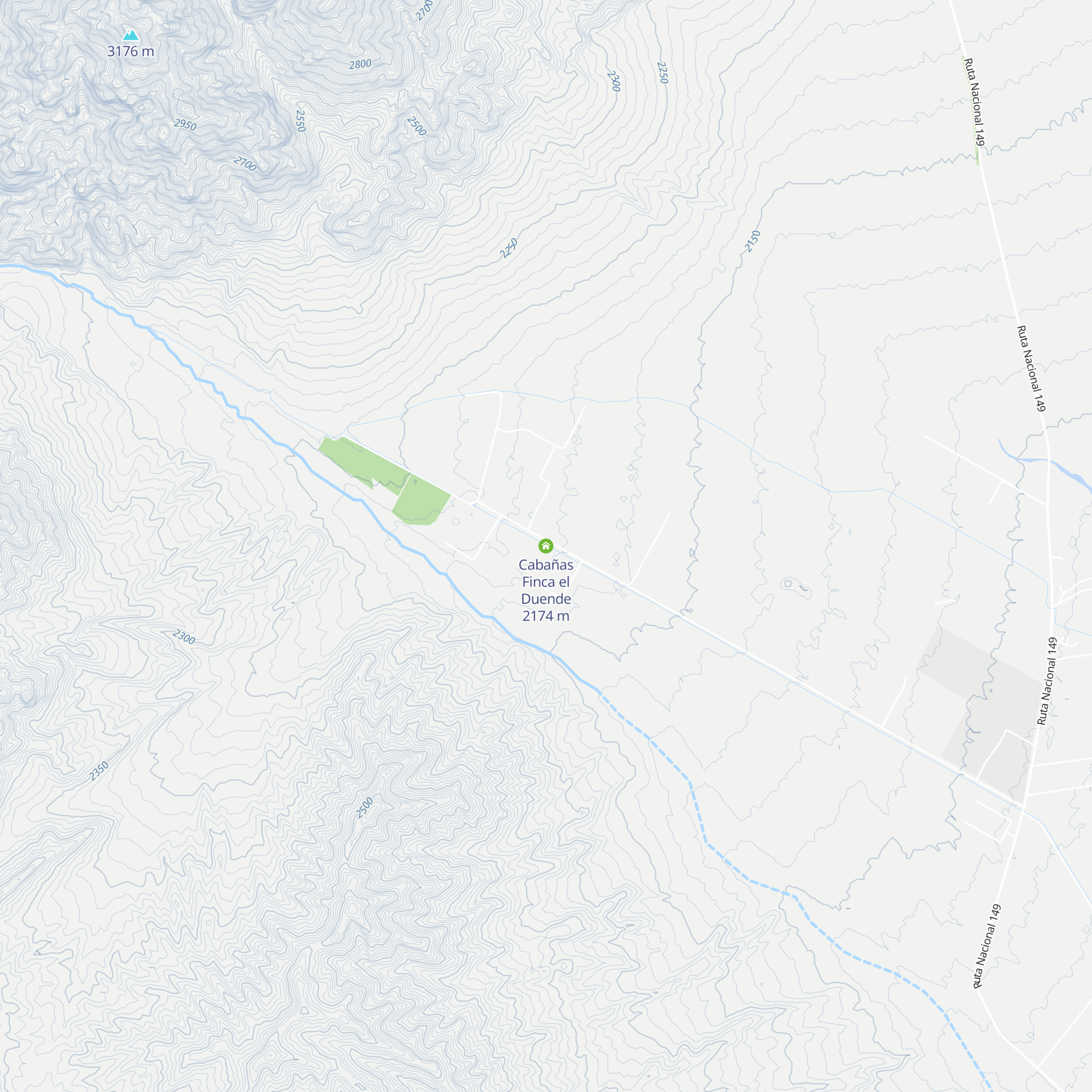 Cabañas Finca el Duende map