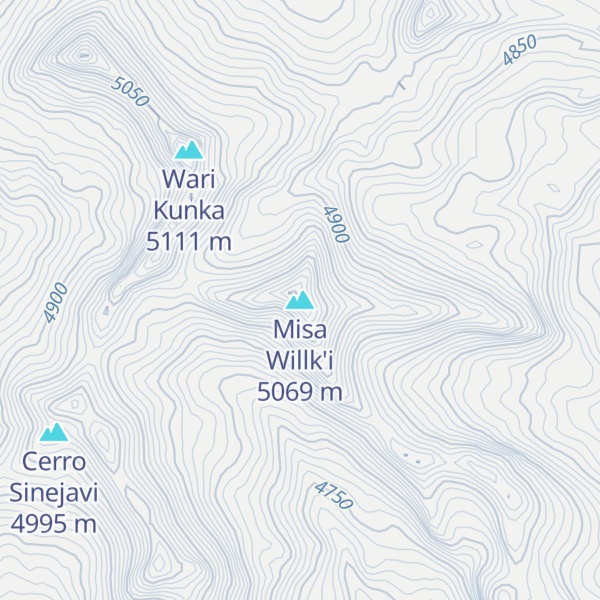 Map of Misa Willk'i