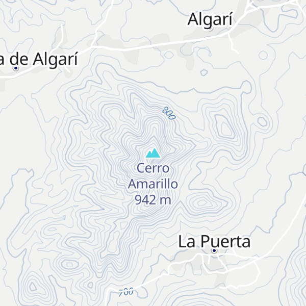 Map of Cerro Amarillo