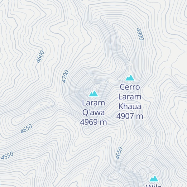 Map of Laram Q'awa