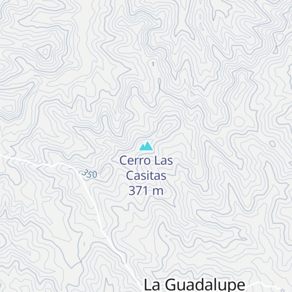 Map of Cerro Las Casitas