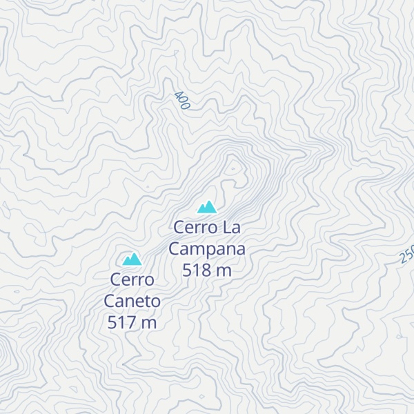 Map of Cerro La Campana
