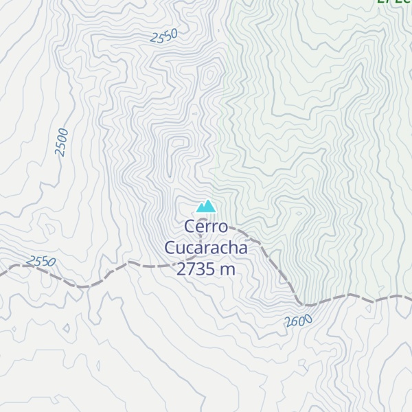 Map of Cerro Cucaracha