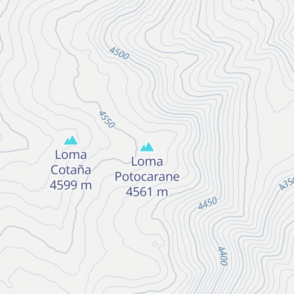 Map of Loma Potocarane
