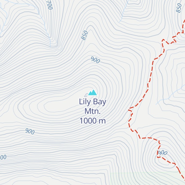 Map of Lily Bay Mtn.