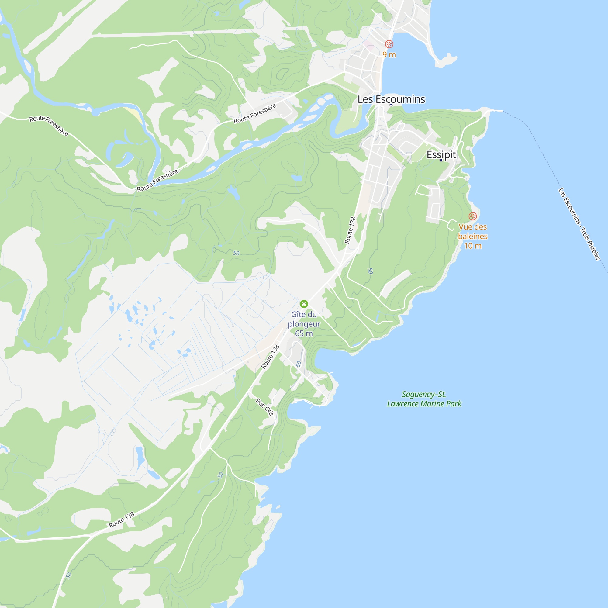 Gîte du plongeur map