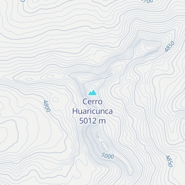 Map of Cerro Huaricunca