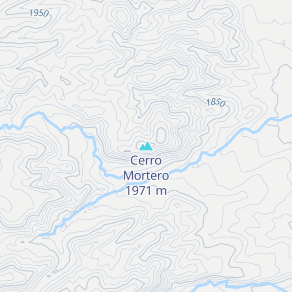 Map of Cerro Mortero