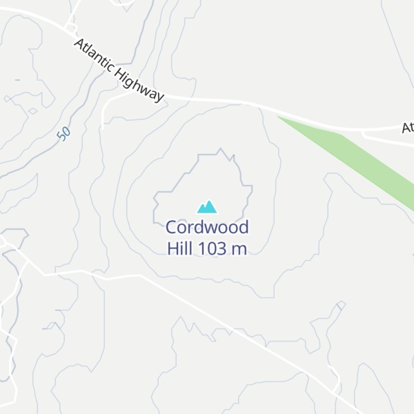 Map of Cordwood Hill